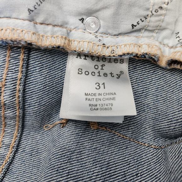 Articles of Society High-Rise Straight Leg Crop Jeans Women’s Size 31 - Picture 8 of 11